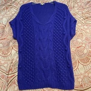 Blue/purple knit Cremiux sweater